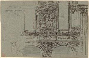 Trinity Church, Boston (Schiff) - Wandmalerei-Studie