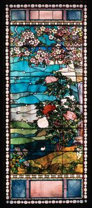 Blühender Kirschbaum und Pfingstrose von John La Farge or Lafarge