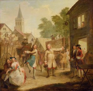 Hob tanzt weiter trotz seines Vaters, ca. 1726 von John Laguerre