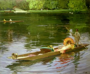 Bootsszene in Maidenhead