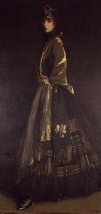 Hazel in Schwarz und Gold von John Lavery
