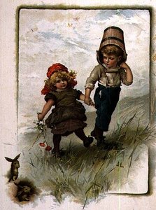 Jack und Jill, aus einem illustrierten Kinderreimbuch von John Lawson