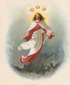 Die Himmelfahrt (Farblithografie)