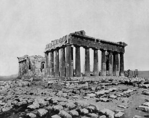 Parthenon der Akropolis, Athen von John Lawson Stoddard