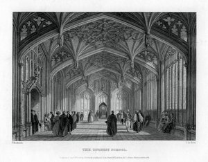 Die Theologieschule, Oxford, 1837 von John Le Keux