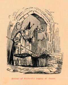Ankunft des Erbes von Richards in Rouen, um 1860 von John Leech