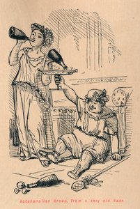 Bacchantengruppe, von einer sehr alten Vase, 1852