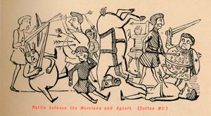 Schlacht zwischen den Mercianern und Egbert, um 1860
