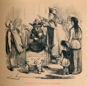 Krönung von Ethelred dem Unberatenen, ca. 1860