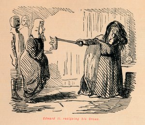 Edward II. tritt seine Krone ab, ca. 1860