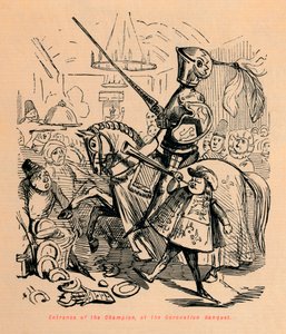 Einzug des Champions beim Krönungsbankett, ca. 1860 von John Leech