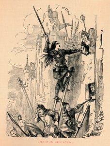 Johanna an den Mauern von Paris von John Leech