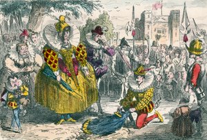 Königin Elisabeth und Sir Walter Raleigh