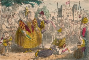Königin Elisabeth und Sir Walter Raleigh, 1850