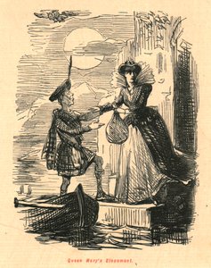 Die Flucht von Königin Mary, 1897 von John Leech