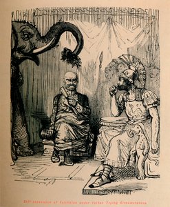 Selbstbeherrschung von Fabricius unter schwierigen Umständen, 1852 von John Leech