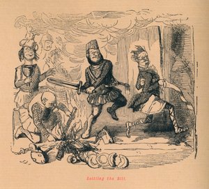 Die Rechnung begleichen, ca. 1860 von John Leech