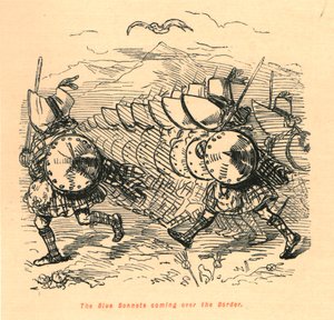 Die Blauen Hauben kommen über die Grenze, 1897