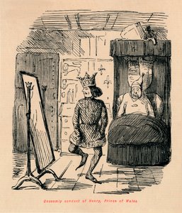 Ungebührliches Verhalten von Heinrich, Prinz von Wales, ca. 1860 von John Leech