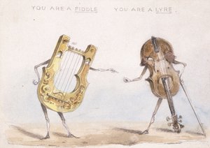 Du bist eine Geige, du bist eine Leier, nach 1864 von John Leech