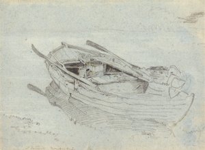 Ein Ruderboot in Twickenham von John Linnell