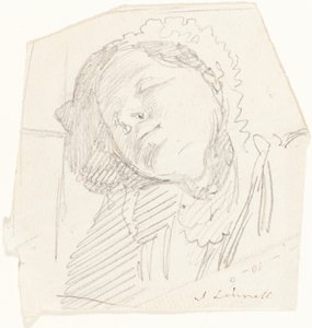 Eine Frau ruht sich aus von John Linnell