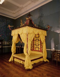 Himmelbett im chinesischen Stil, 1750er