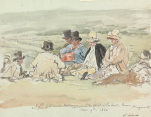 Mäher auf dem Feld in Porchester Terrace, Bayswater, 9. Juni 1830
