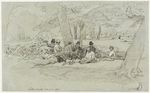 Die Rast der Holzfäller von John Linnell