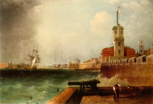 Flut unterhalb der Batterie, Portsmouth Harbour, 1846, 1942 von John Lynn
