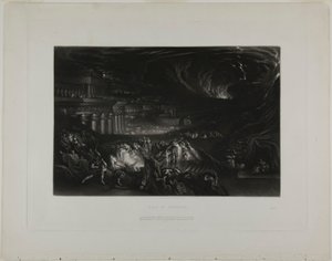 Der Fall von Ninive, aus Illustrationen der Bibel