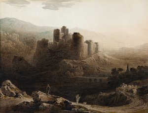Mondlicht - Chepstow Castle von John Martin