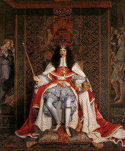 Karl II. von England in Krönungsgewändern
