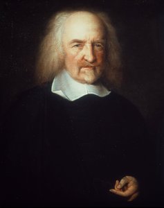 Porträt von Thomas Hobbes, englischer Philosoph (1588-1679) - Gemälde von John Michael Wright. London National Portrait Gallery von John Michael Wright