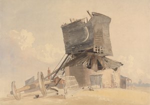 Eine sturmbeschädigte Windmühle von John Middleton
