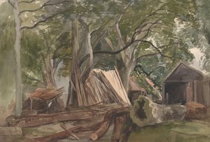 Lichtung mit einem Sägewerk, 1847