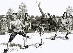 Jeu de Paume, eine Art Handball