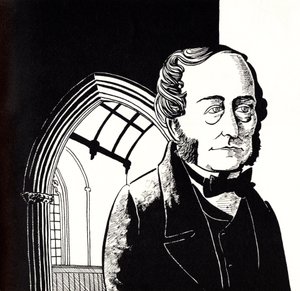 Samuel WESLEY, Karikatur von John Minnion