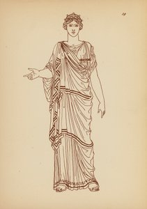 Antikes griechisches Frauenkostüm