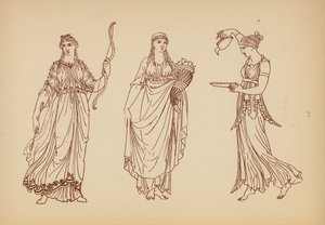 Antikes griechisches Frauenkostüm