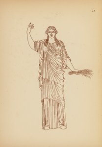 Antikes griechisches Frauenkostüm