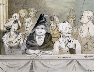 Eine Galerie in der Westminster Abbey bei der Gedenkfeier für Händel, 1790