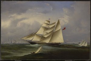 Die Ozeanbraut verlässt den Hafen von Halifax, 1854