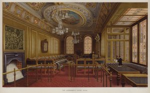 Der Gerichtssaal der Stadträte. Guildhall, City of London