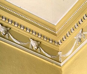 Neoklassizistisches Fries aus dem Speisesaal, Belle Isle, Windermere, 1774