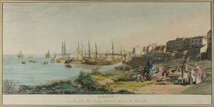 Margate, Innenansicht des Piers, Badehäuser und vom Schiffbauer aus gesehen