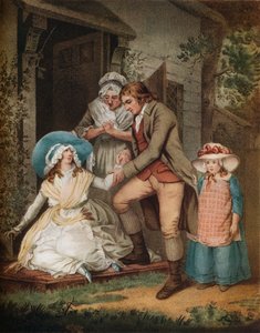 Die reuige Sünderin. Laetitia in Reue findet Trost und Schutz bei ihren Eltern, ca. 1811 von John Raphael Smith