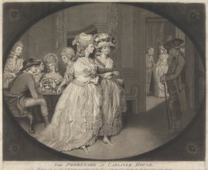 Die Promenade im Carlisle House von John Raphael Smith
