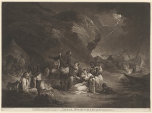 Afrikanische Gastfreundschaft von John Raphael Smith after George Morland