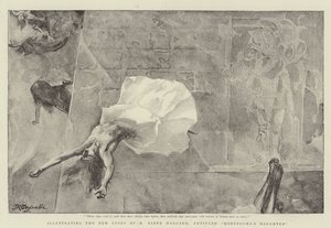 Illustration der neuen Geschichte von H. Rider Haggard, betitelt Montezumas Tochter von John Reinhard Weguelin